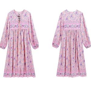 Boho R Vivimos Dress | Pink